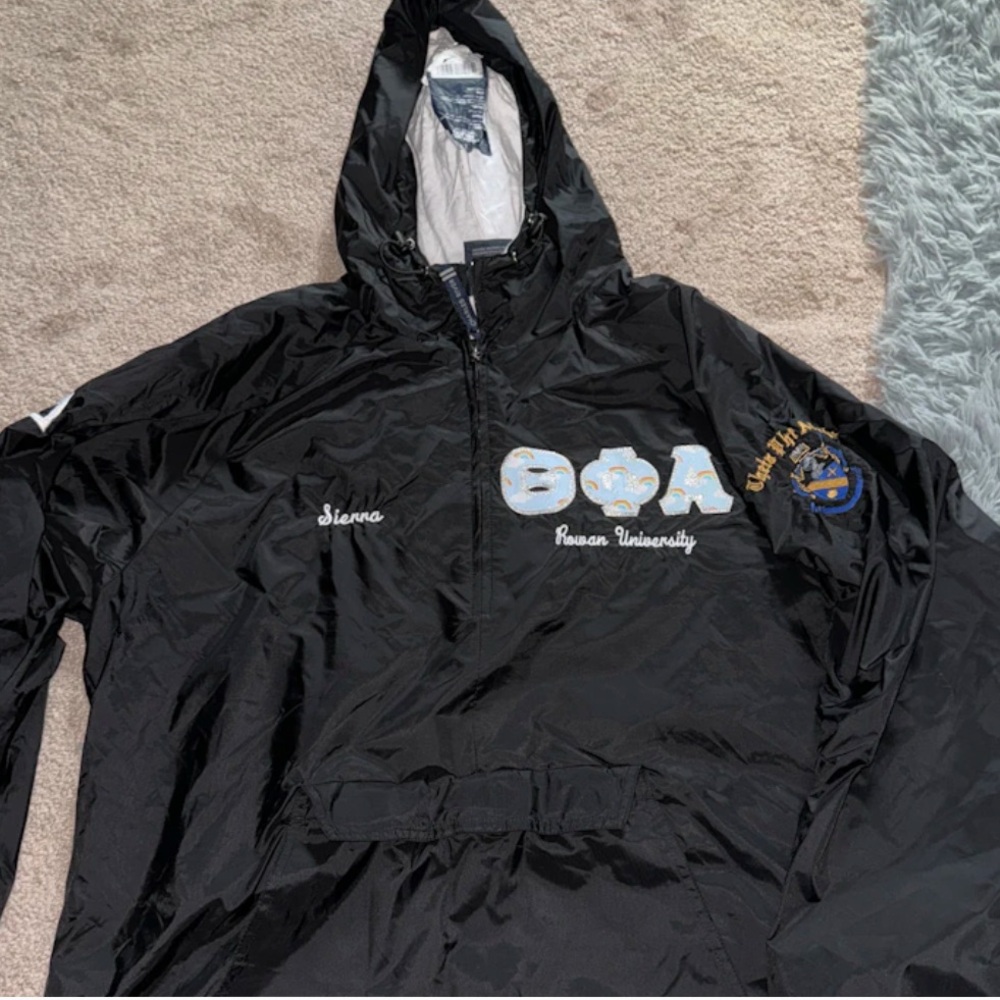 Sorority Windbreaker Lettered Jacket
